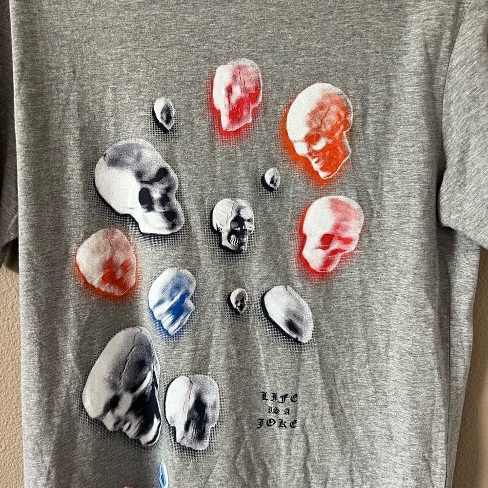 Eleven Paris Life Is A Joke Skull Graphic Tee - Picture 3 of 6